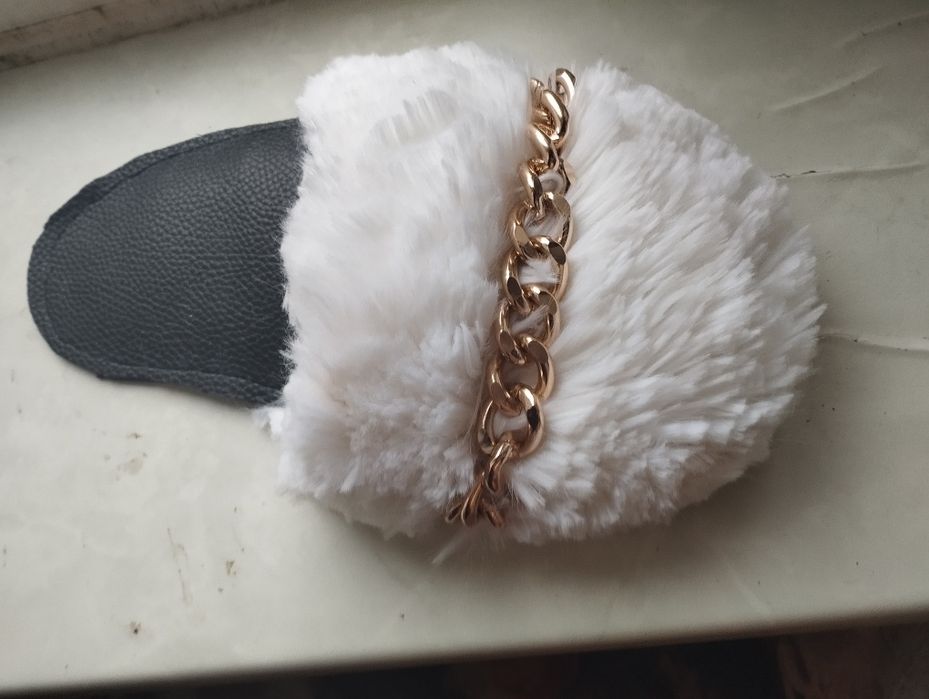 Тапочки домашние женские  хенд мецд с декором 40