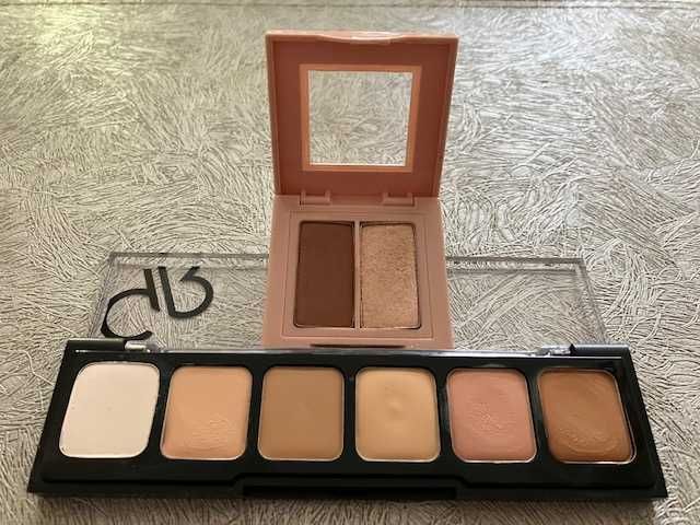 Cienie do powiek Wibo Chosen Duo + Paleta korektorów Golden Rose