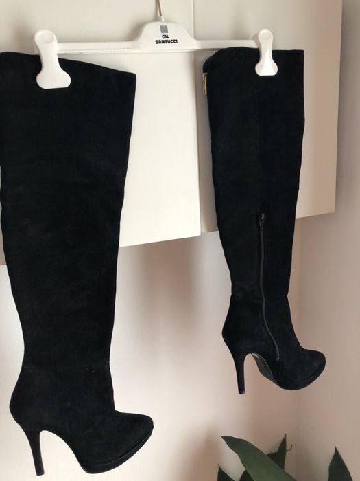 Over the knee boots em suede (tam: 37)