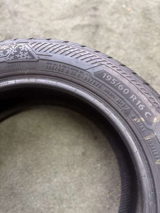 2x 195/60R16 C 99/97T BARUM SNOVANIS 3 opona zimowa M+S 3PMSF