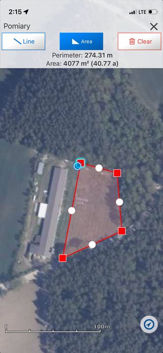 Plac na wynajem o powierzchni 4000m2