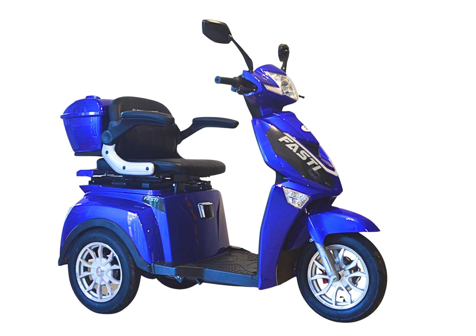 ELECTRORIDE: Skuter trójkołowy FASTI 3 pas + pokrowiec