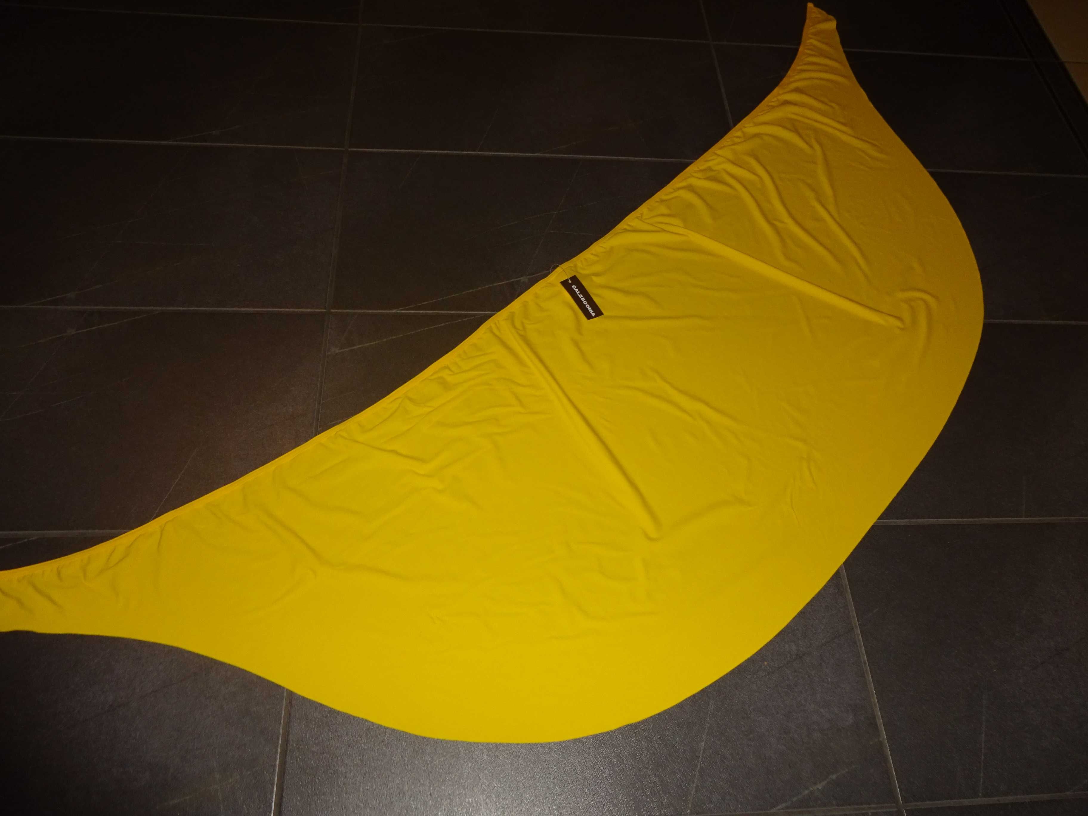CALZEDONIA Cobey zółta wiązana plażowa spódnica pareo ONE SIZE
