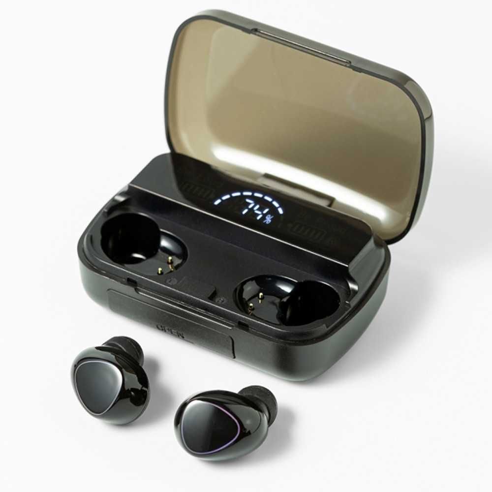 Бездротові Bluetooth навушники з дисплеєм та мікрофоном TWS M10