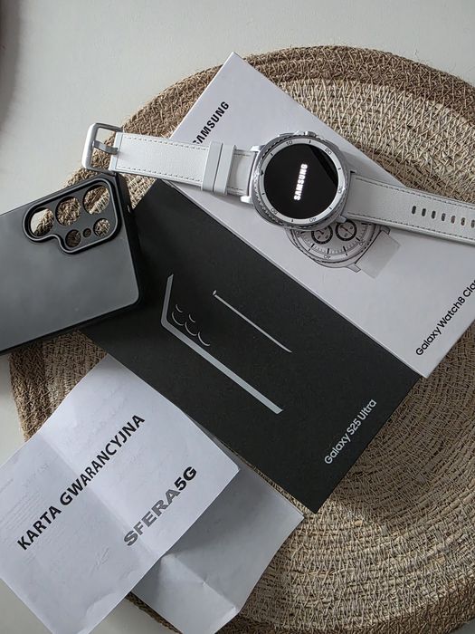 Smartfon galaxy s25 ultra 12/512 czarny plus Smartwatch