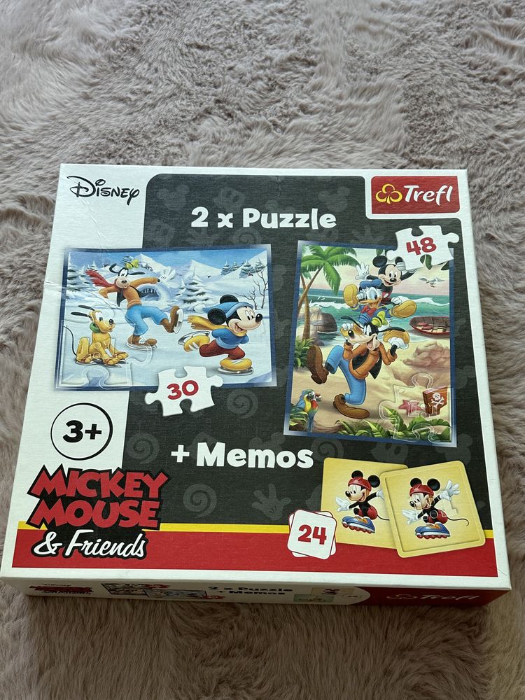 Puzzle Disney mickey ,memo ,kubus Puchatek