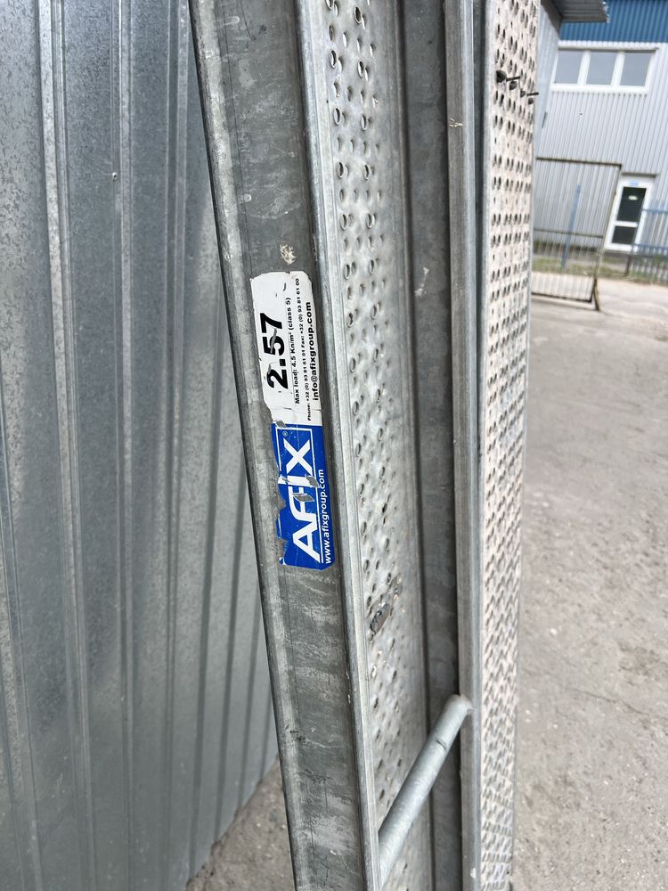 Podest budowlany stal w ocynku 2,57 długi