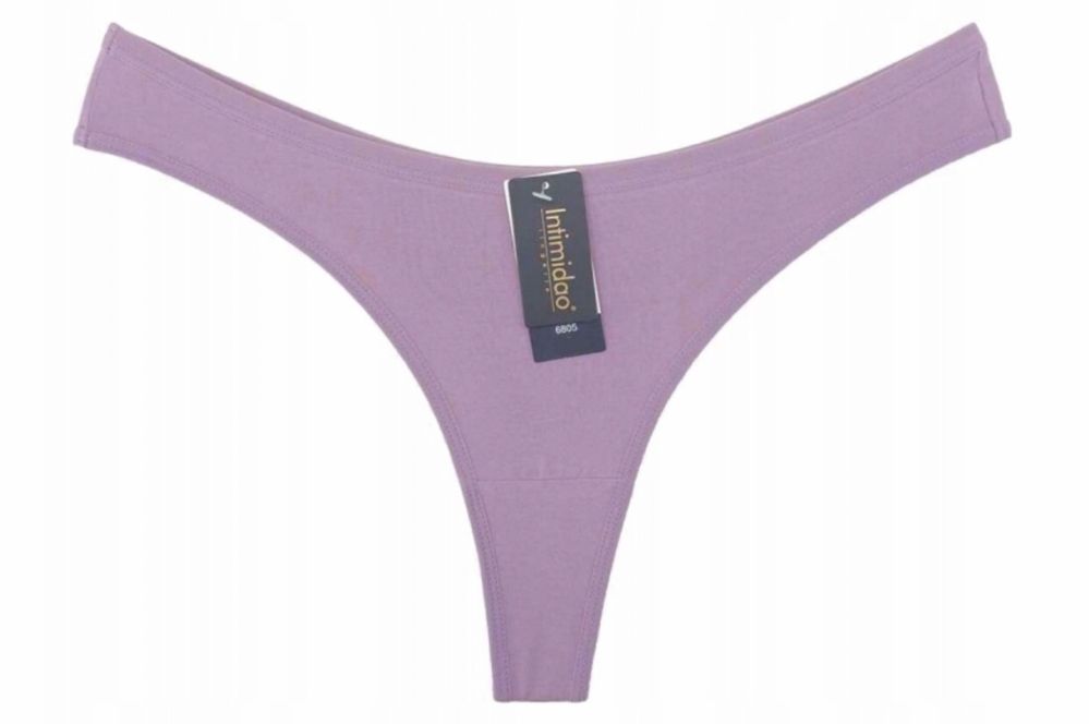 5 x M 38 Stringi Intimidao bawełniane gładkie stringi majtki