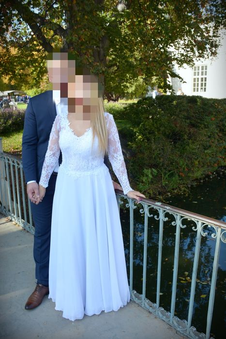 Sprzedam piękną suknię ślubną roz M