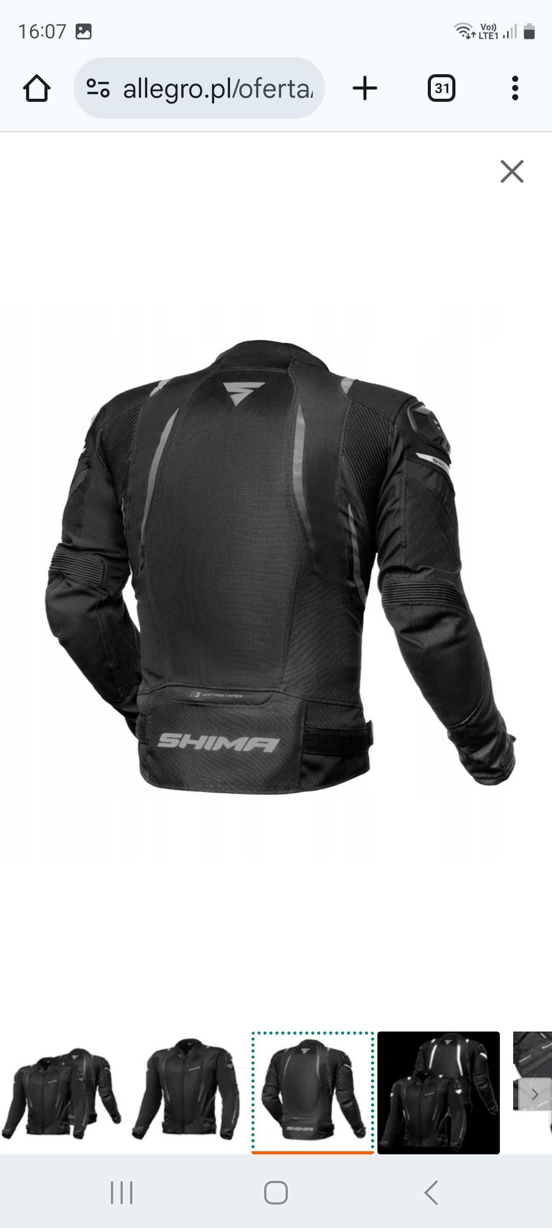 Kurtka motocyklowa Shima Mesh Pro- stan idealny