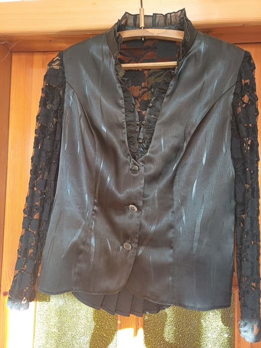 Женский черный нарядный костюм. Пиджак элегантный. размер 50-54
