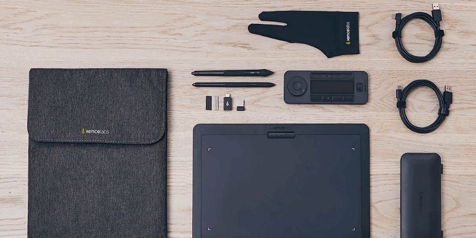 Tablet graficzny bezprzewodowy Xencelabs M Bundle, zestaw z Quick Key