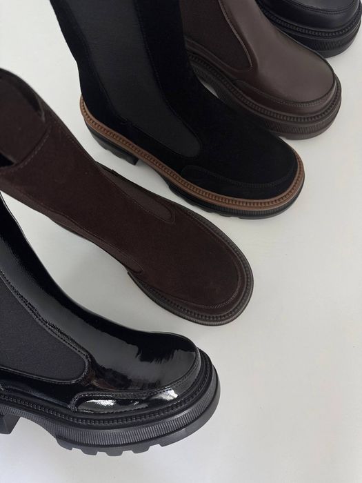 Жіночі черевики челсі зимові, Демі