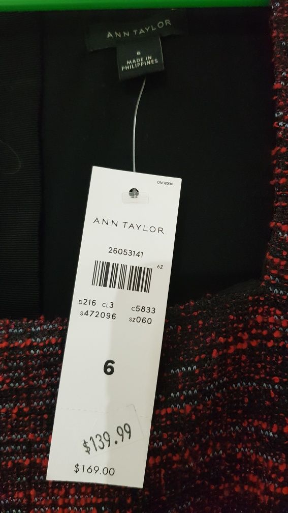Ann Taylor Sukienka bucle krótki rękaw