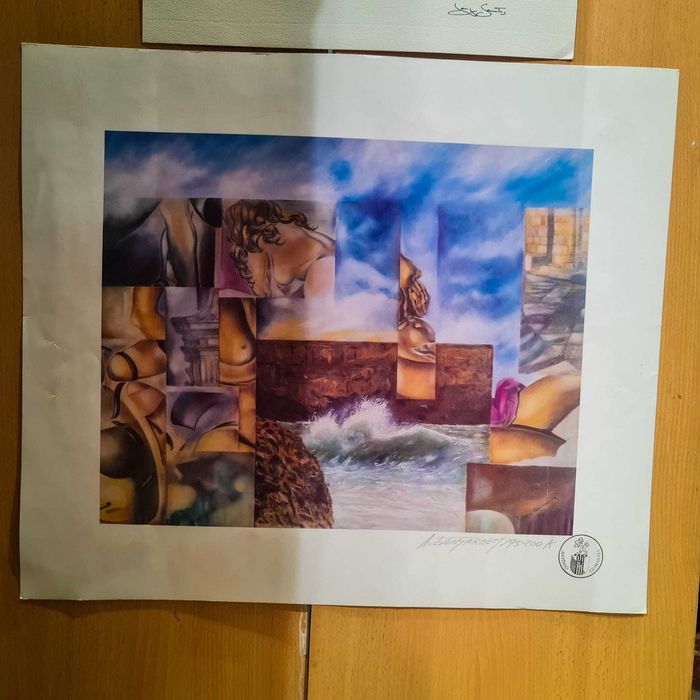 Serigrafia António Guimarães – “Homenagem a Dalí” – Ed. num. 195/200 K