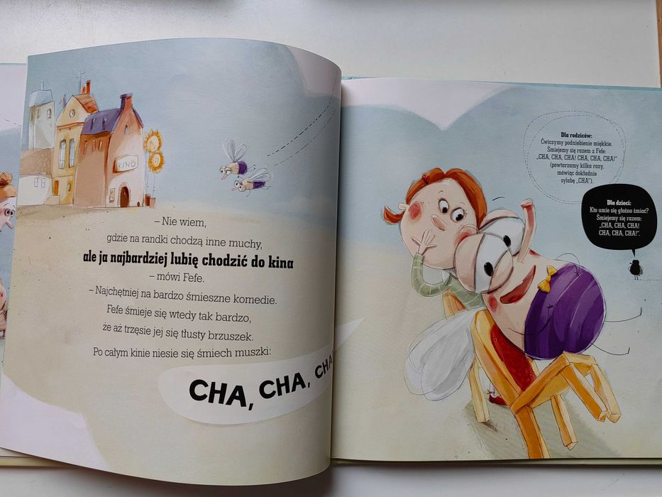 Z muchą na luzie ćwiczymy buzię