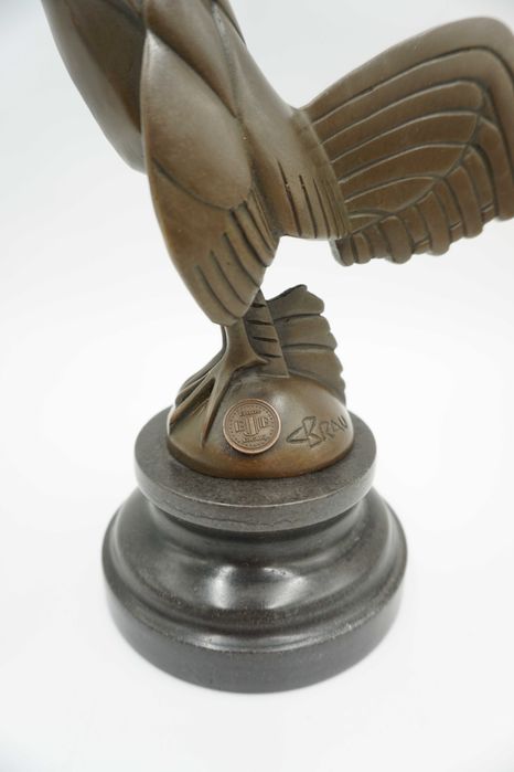 FIGURA Z BRĄZU kogut – art deco