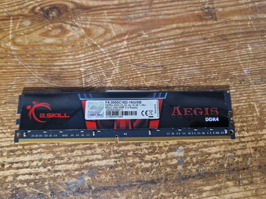 Pamięć G.Skill Aegis, DDR4, 8 GB, 3000MHz, CL16 (4717)