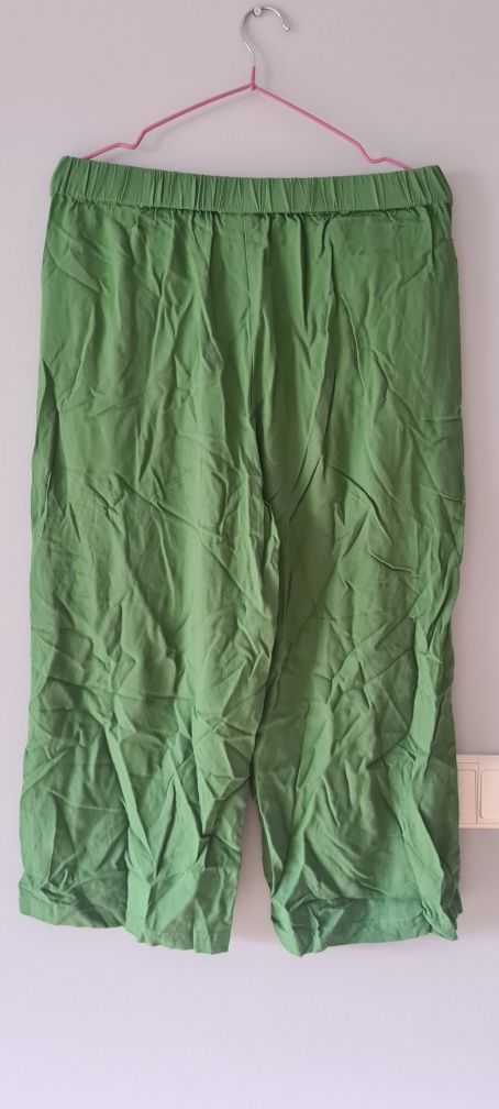 Zielone spodnie culotte, rozmiar S