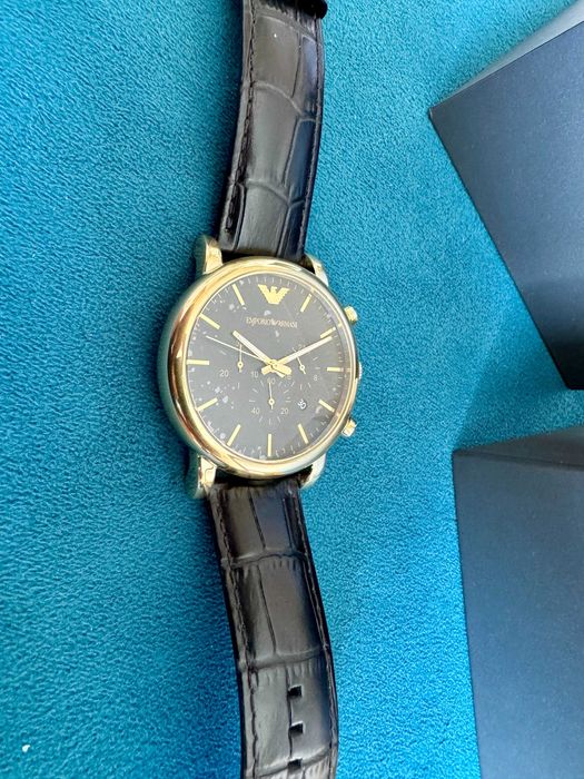 Zegarek męski Emporio Armani Luigi gold black AR1917 Nowy