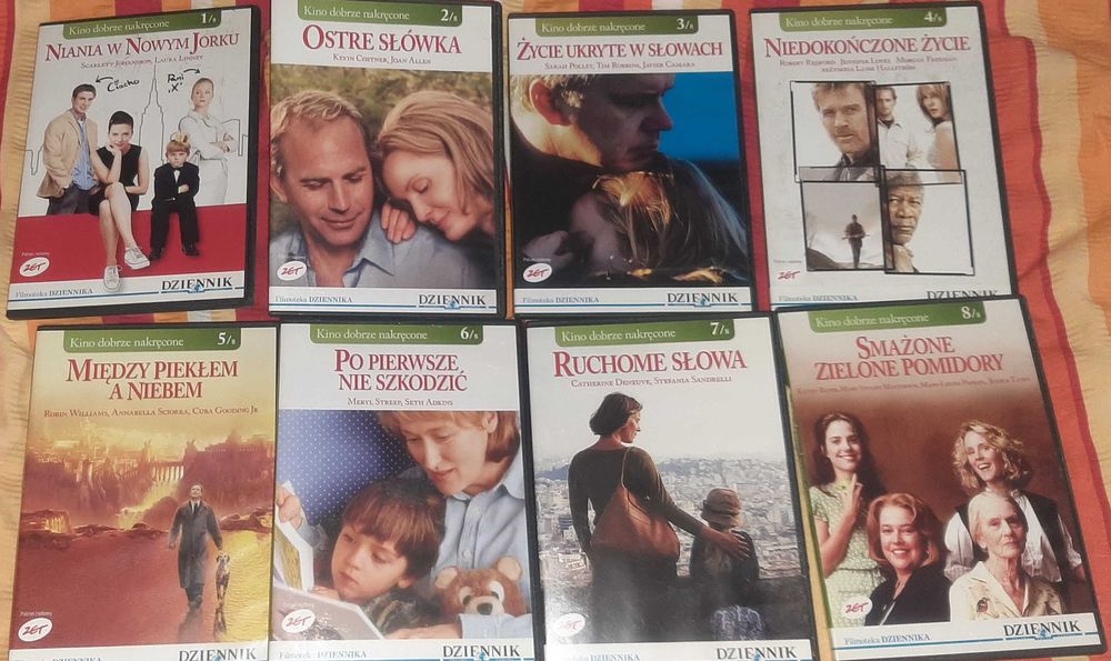 Kolekcja 8 filmów DVD - Kino dobrze nakręcone