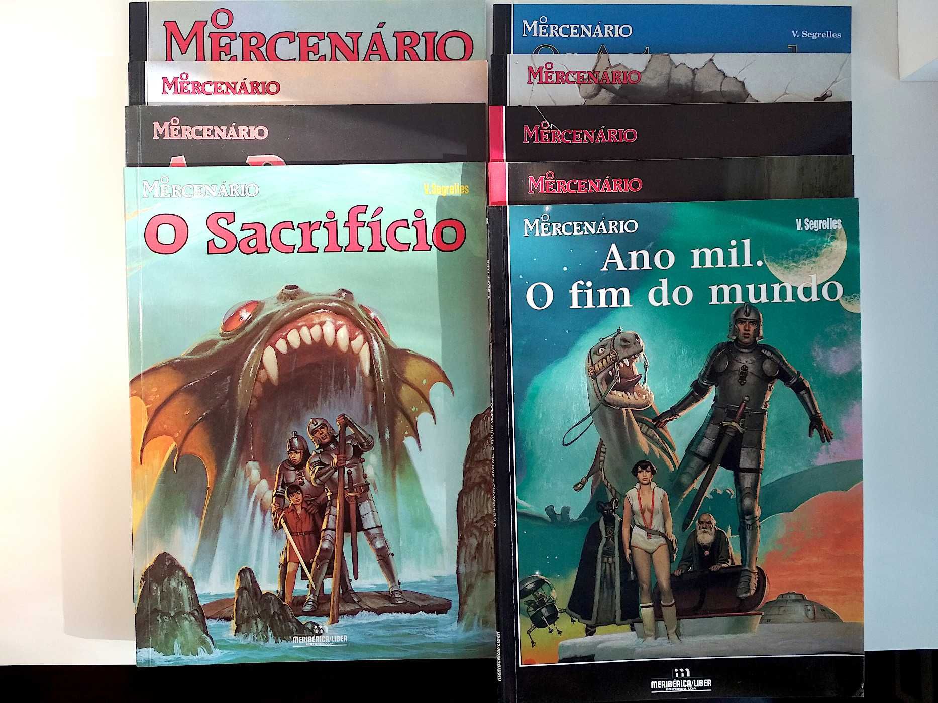 O Mercenário vols. 1 a 9 - Vicente Segrelles (porte incluído)