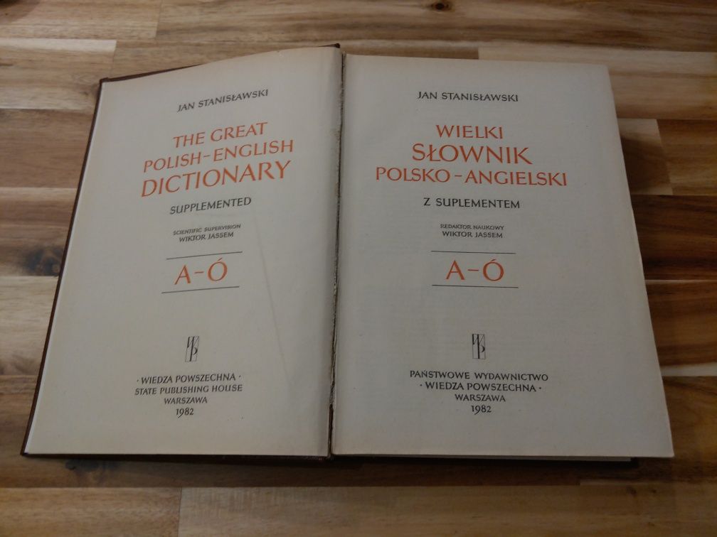 Wielki słownik polsko-angielski z suplementem Tom I A-Ó