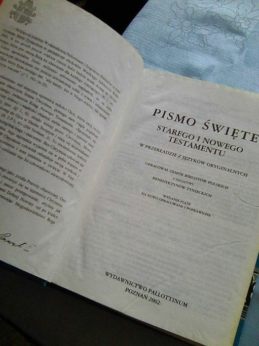 Pismo Święte  Biblia Tysiąclecia Pallottinum / 2002 /