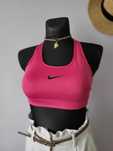 Różowy biustonosz sportowy top Nike Dri-Fi 38 M
