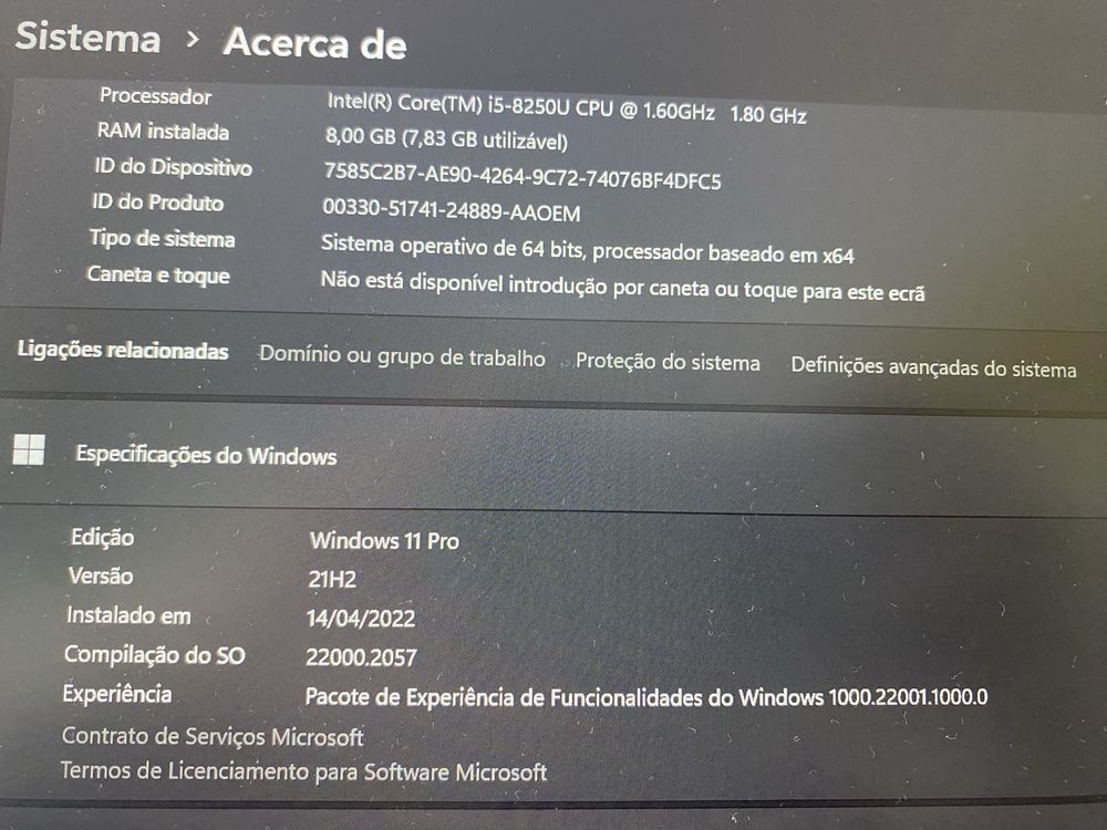 Computador Portatil Fujitsu S938