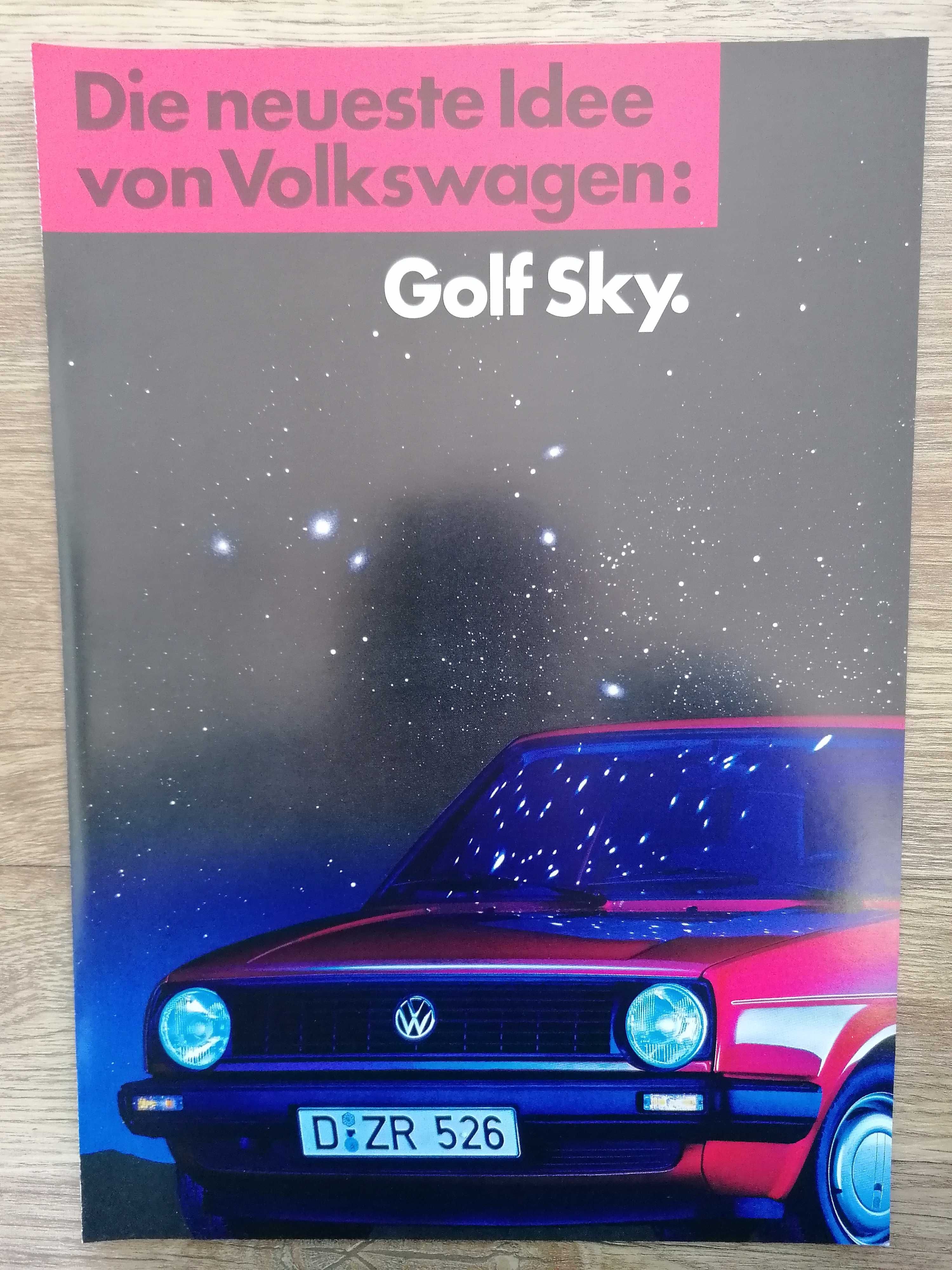 Prospekt VW Golf II SKY.