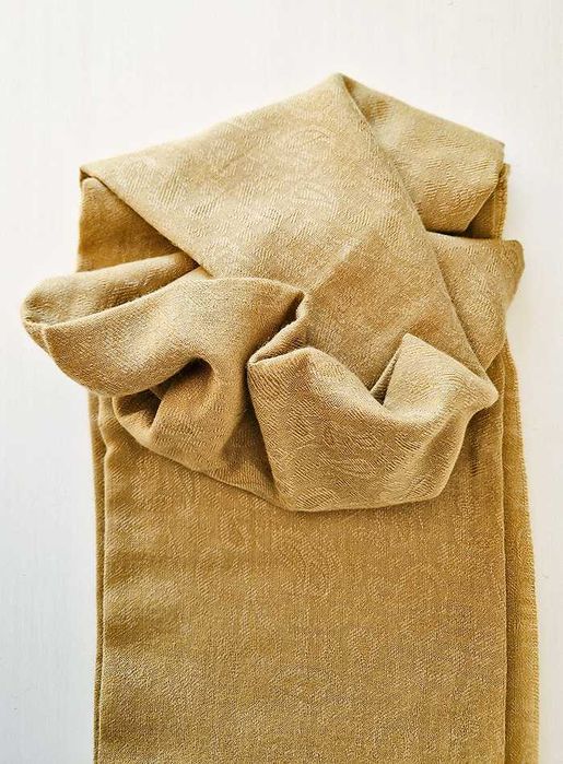 Szal Pashmina (kaszmir+jedwab) – musztardowy