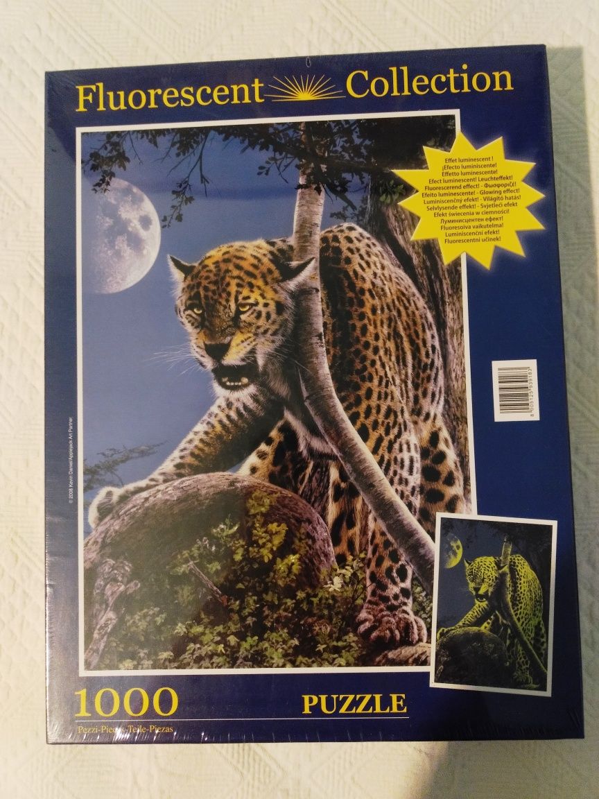 PUZZLE 1000pc SINGLE CHEETAH brilha no escuro