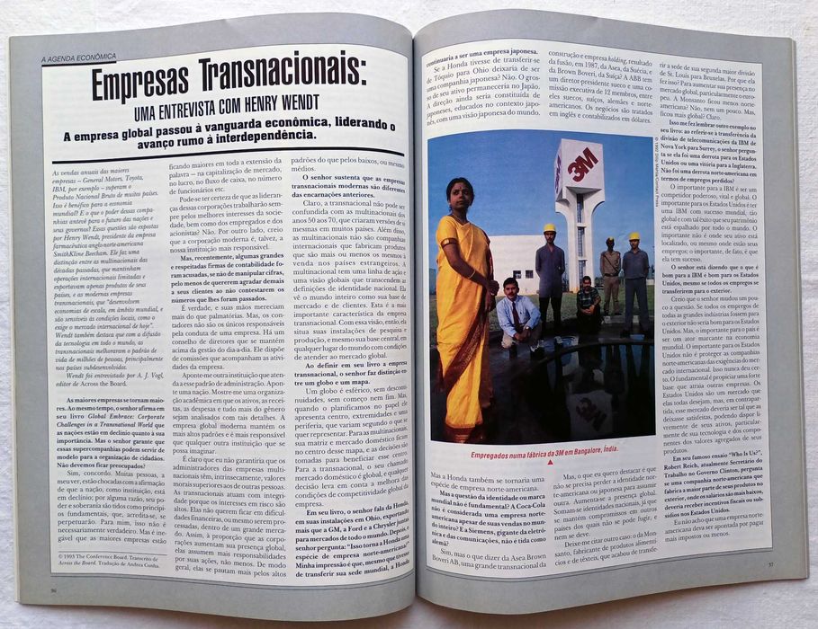 Último número da revista Diálogo da Embaixada dos EUA de 1994