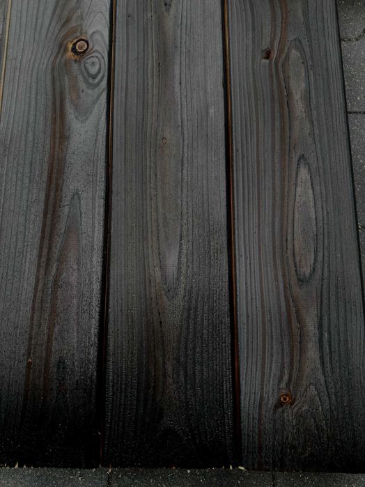 Deski elewacyjne opalane Shou Sugi Ban Podbitka Szalówka deska opalana