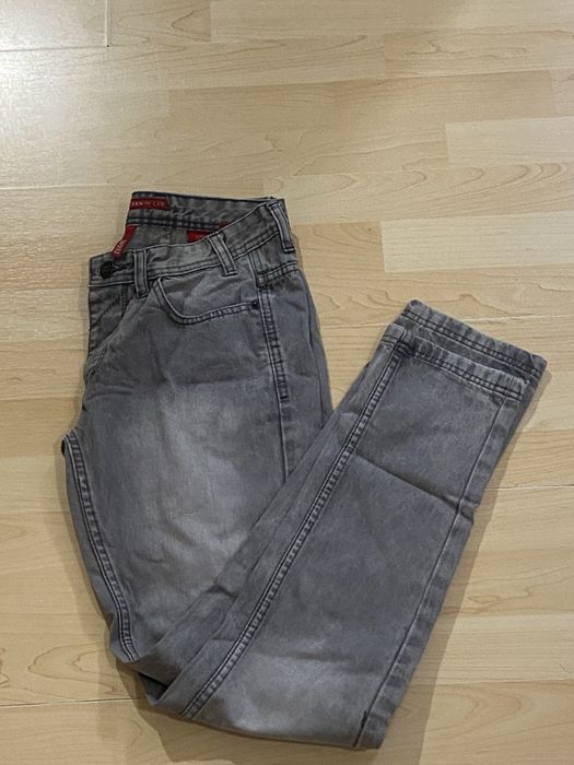 Sprzedam boJeansy CROPP Denim Lab EVANS  Proste Szare W28/L32 jak nowe
