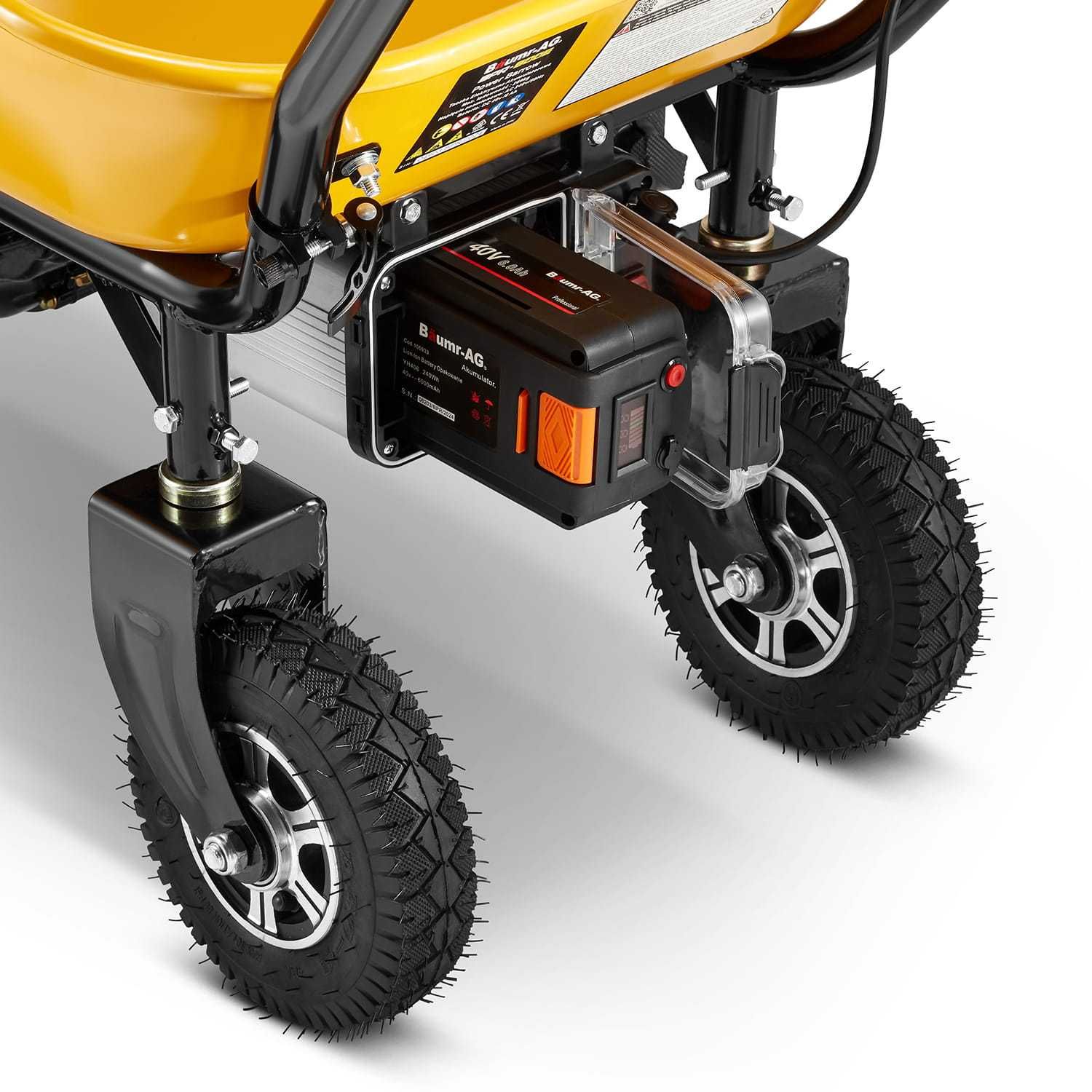 Taczka elektryczna koleba budowlana Bäumr-AG BPR-800E 100 l