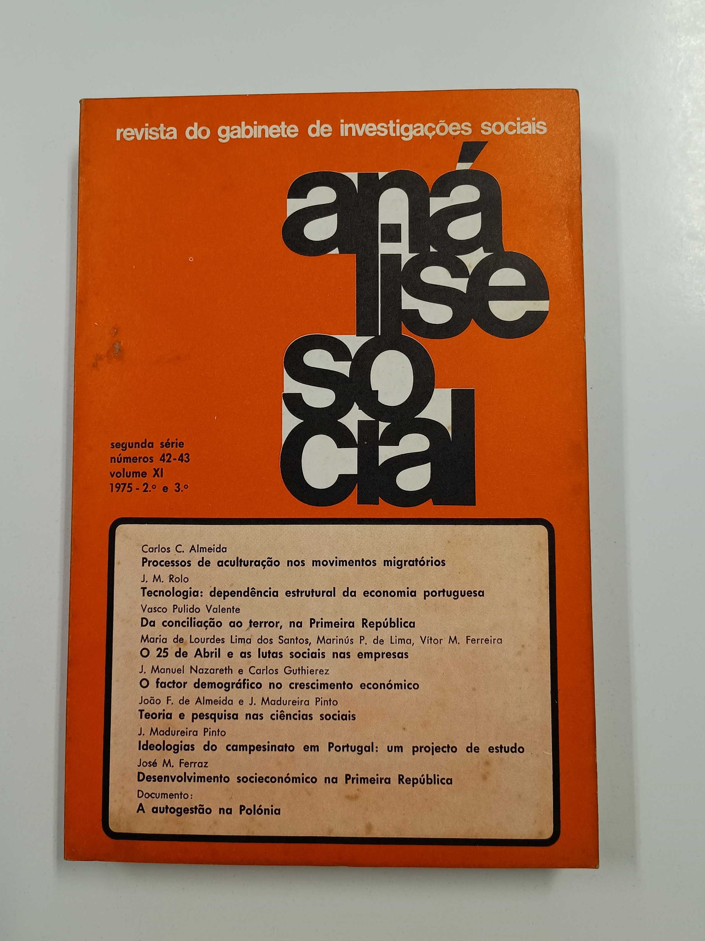 Análise Social, n° 42-43