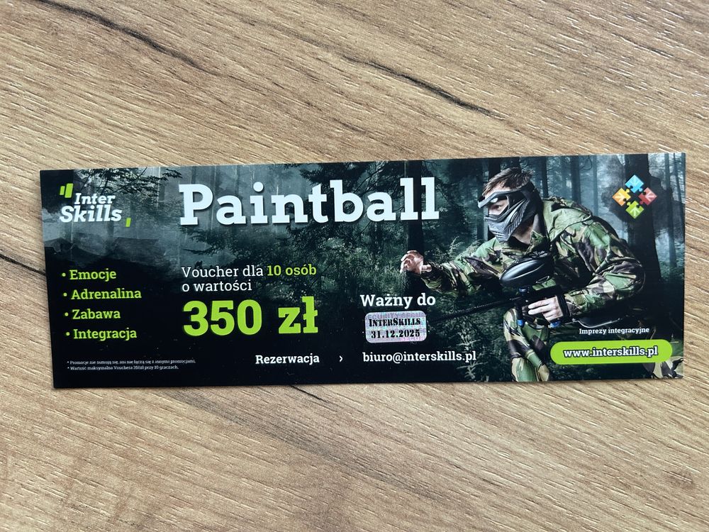 Voucher bilet Paintball Inter Skills
