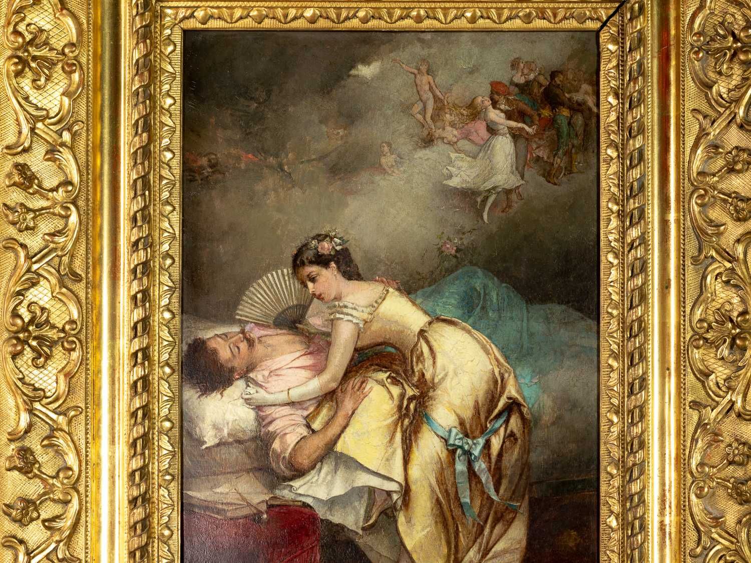 Pintura cena galante Emile Beranger Romantismo | século XIX