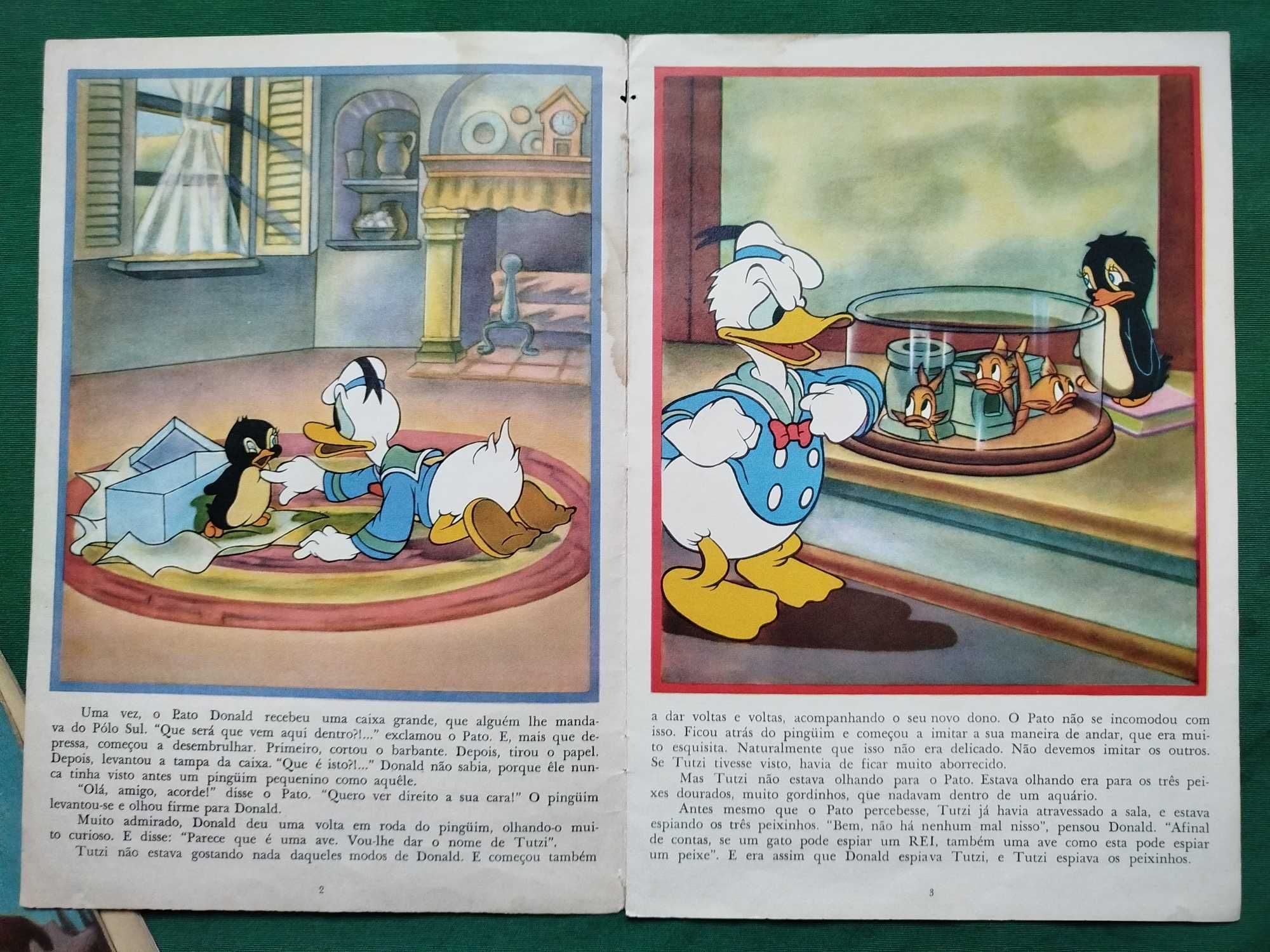 Livros Disney Antigos HORAS FELIZES Edições Melhoramentos, Anos 50/60