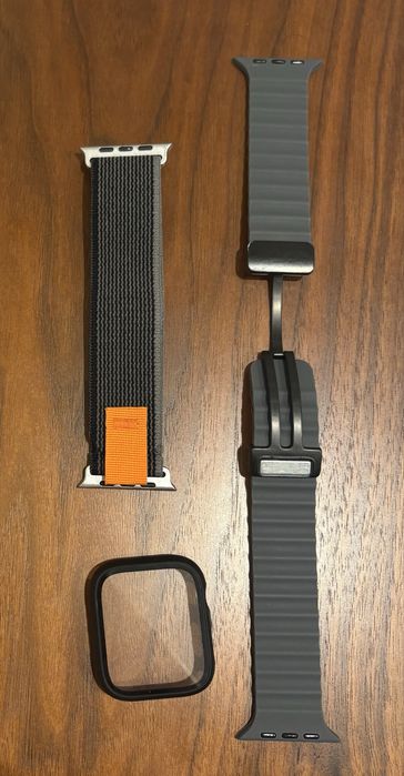 Bracelete apple watch 44mm e protecao de ecra