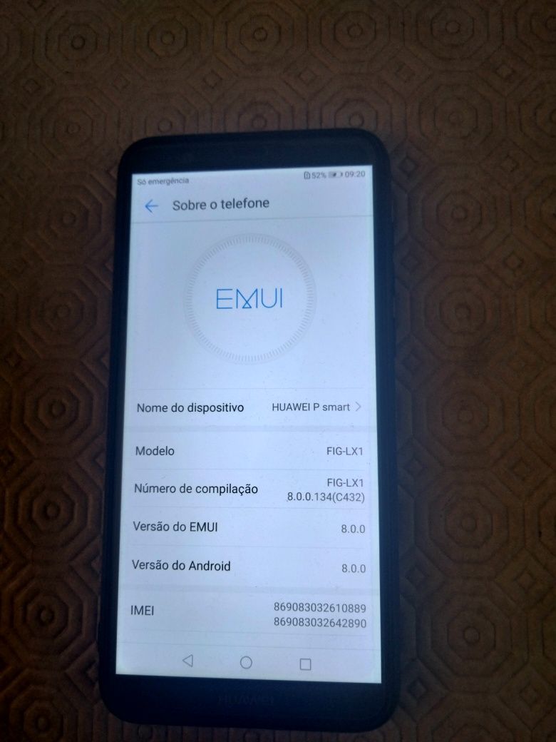 Vendo telemóvel Huawei p Smart urgência