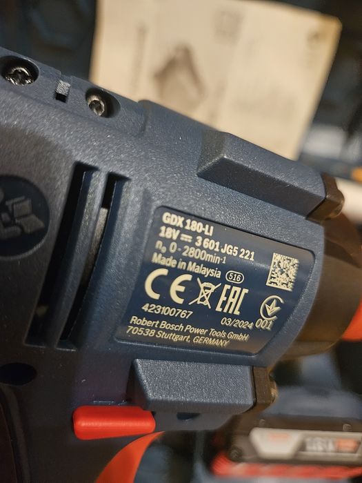 Zestaw narzędzi bosch professional wkrętarka klucz udarowy/zakrętarka