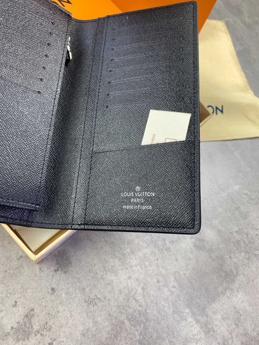 Черный бумажник Louis Vuitton кошелек Луи Виттон органайзер LV k320