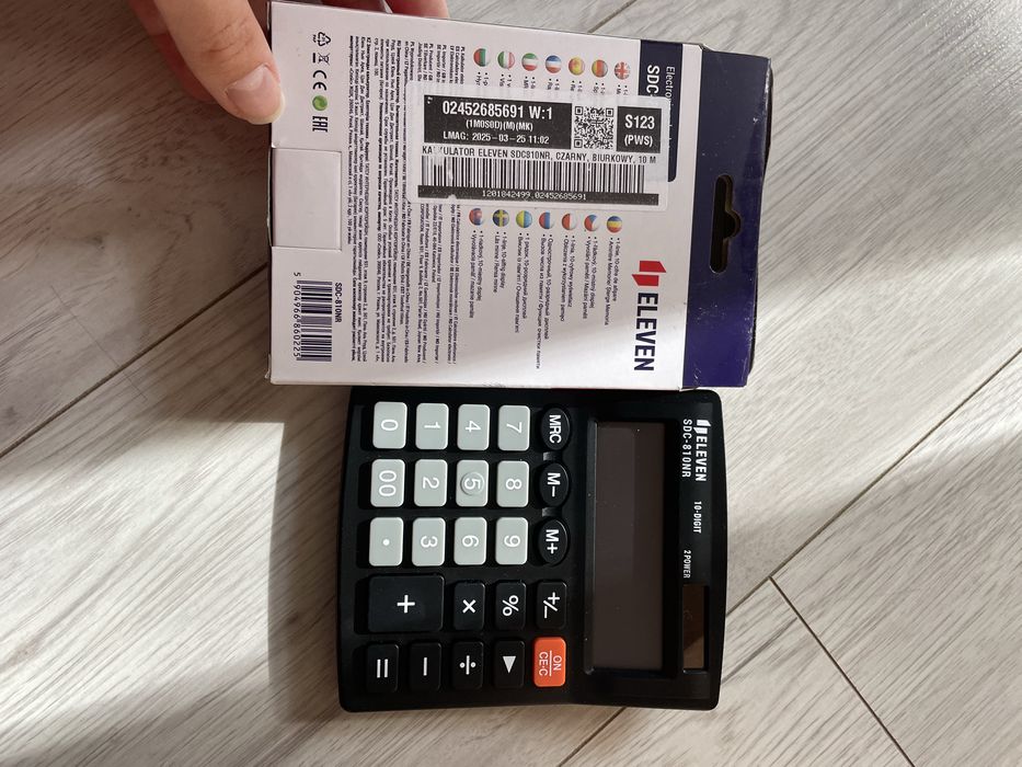 Kalkulator Eleven sdc-810nr nowy czarny