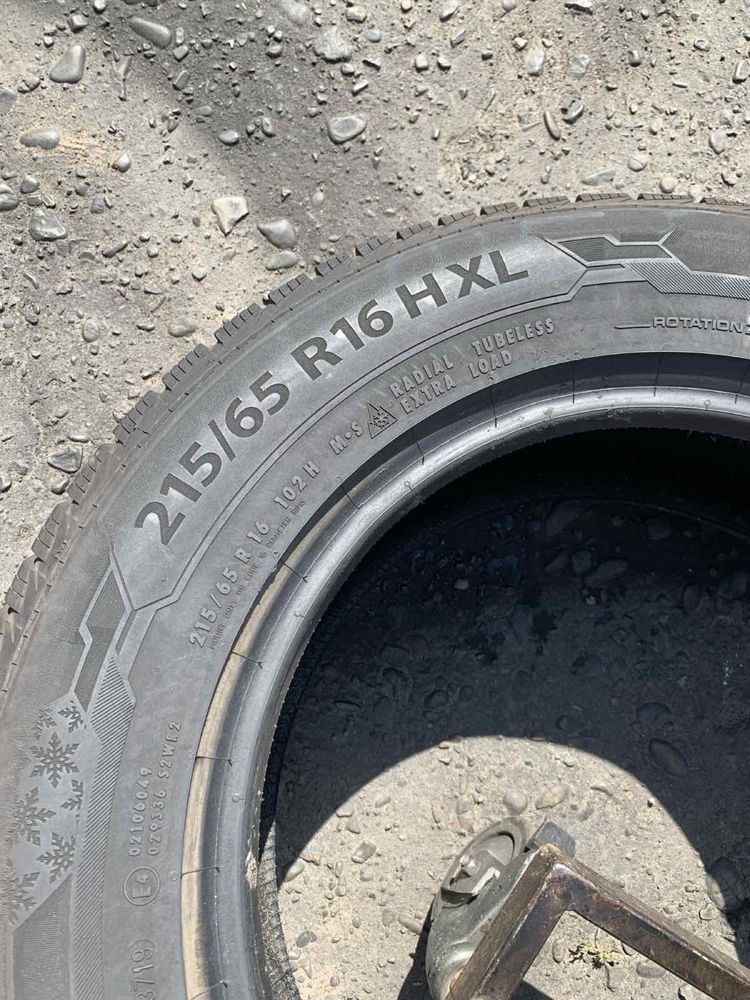 Шини 215/65 R16 пара Barum 2024p зима 7мм
