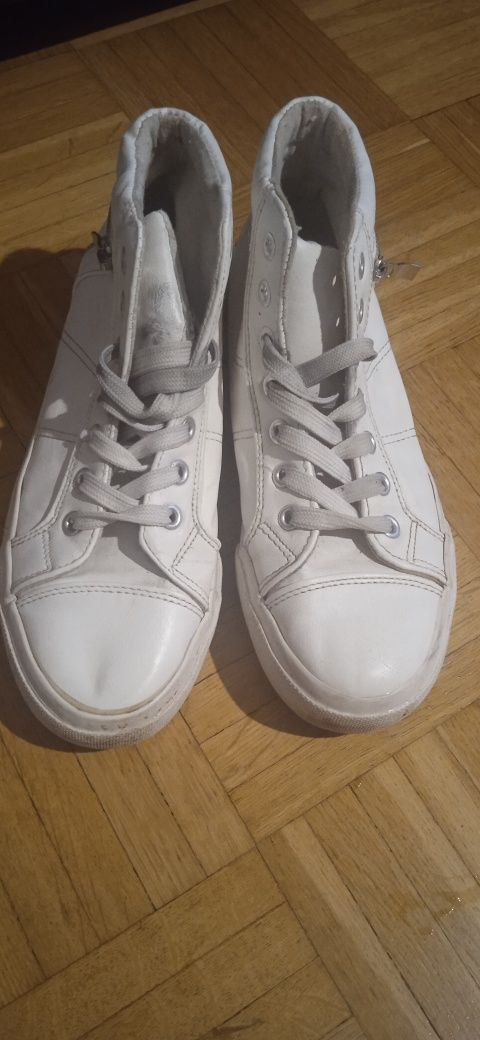 Białe adidas za kostkę 38/24cm