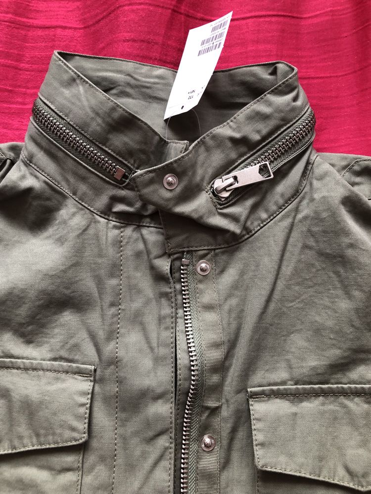 Kurtka khaki zielona parka H&M nowa