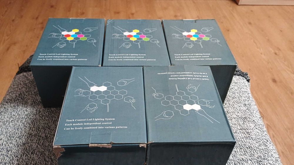 Lampy modułowe 5 kompletów  (5 modułów + zasilacz jednym opakowaniu )